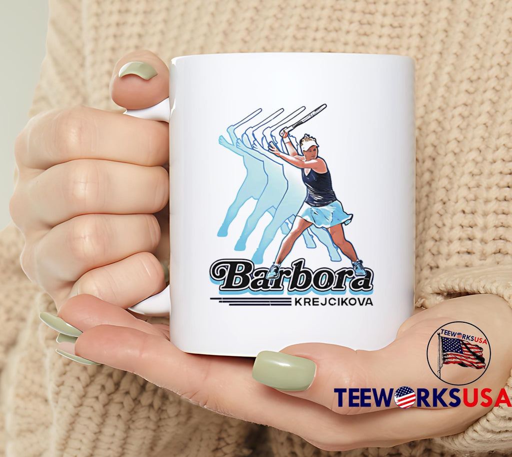 Barbora Krejcikova Retro - Adult & Kids T-Shirts, Sweatshirts & Hoodies apparel design preview 6