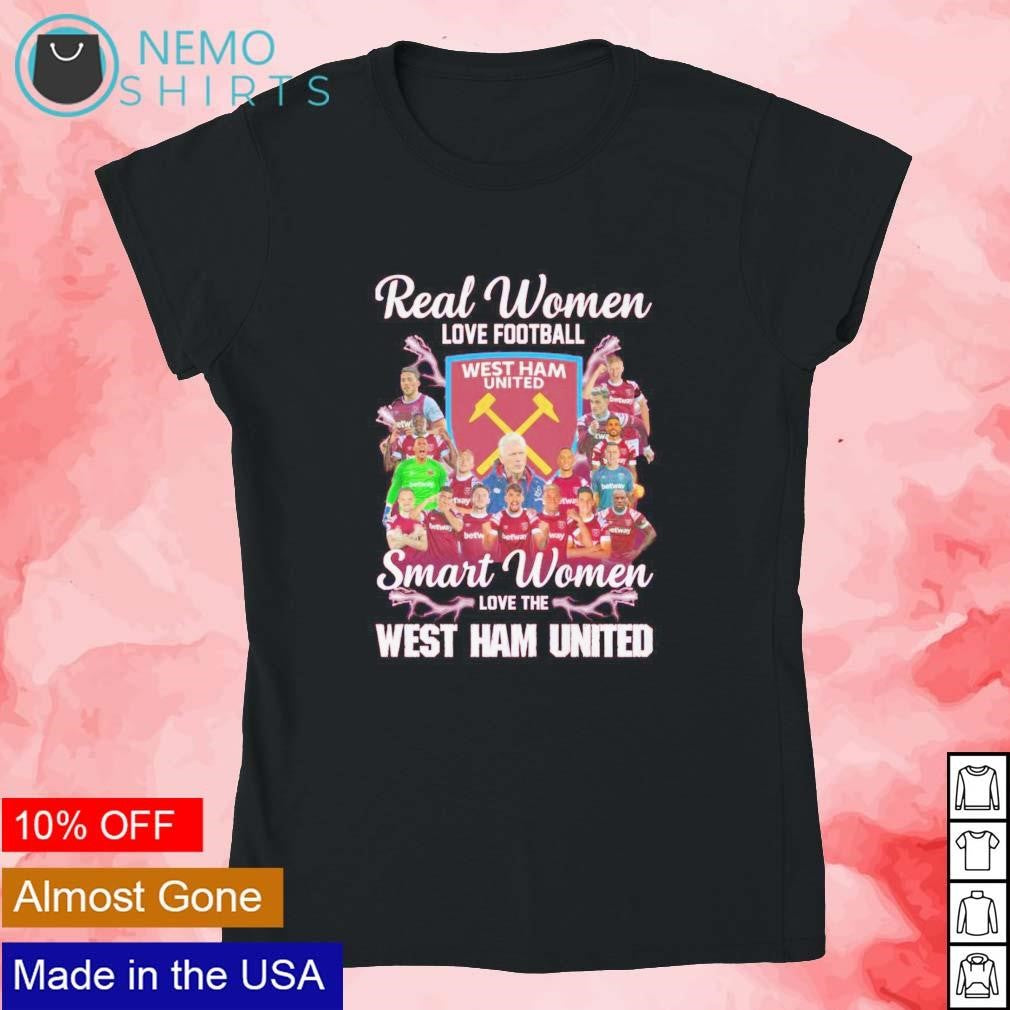 Real women love football smart the West Ham United - Adult & Kids T-Shirts, Sweatshirts & Hoodies apparel design preview 4