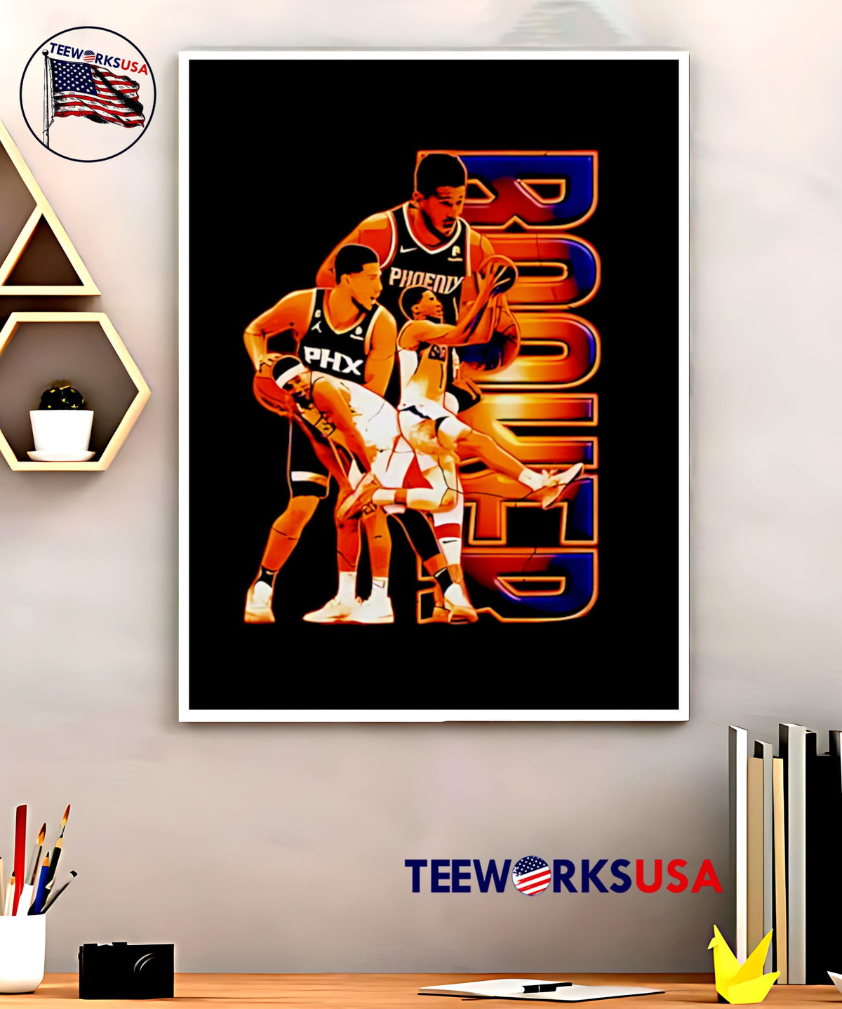 Devin Booker Graphic Phoenix - Adult & Kids T-Shirts, Sweatshirts & Hoodies apparel design preview 5