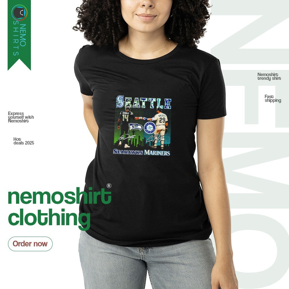 Seattle city sports Seahawks Darnold and Mariners - Adult & Kids T-Shirts, Sweatshirts & Hoodies apparel design preview 3