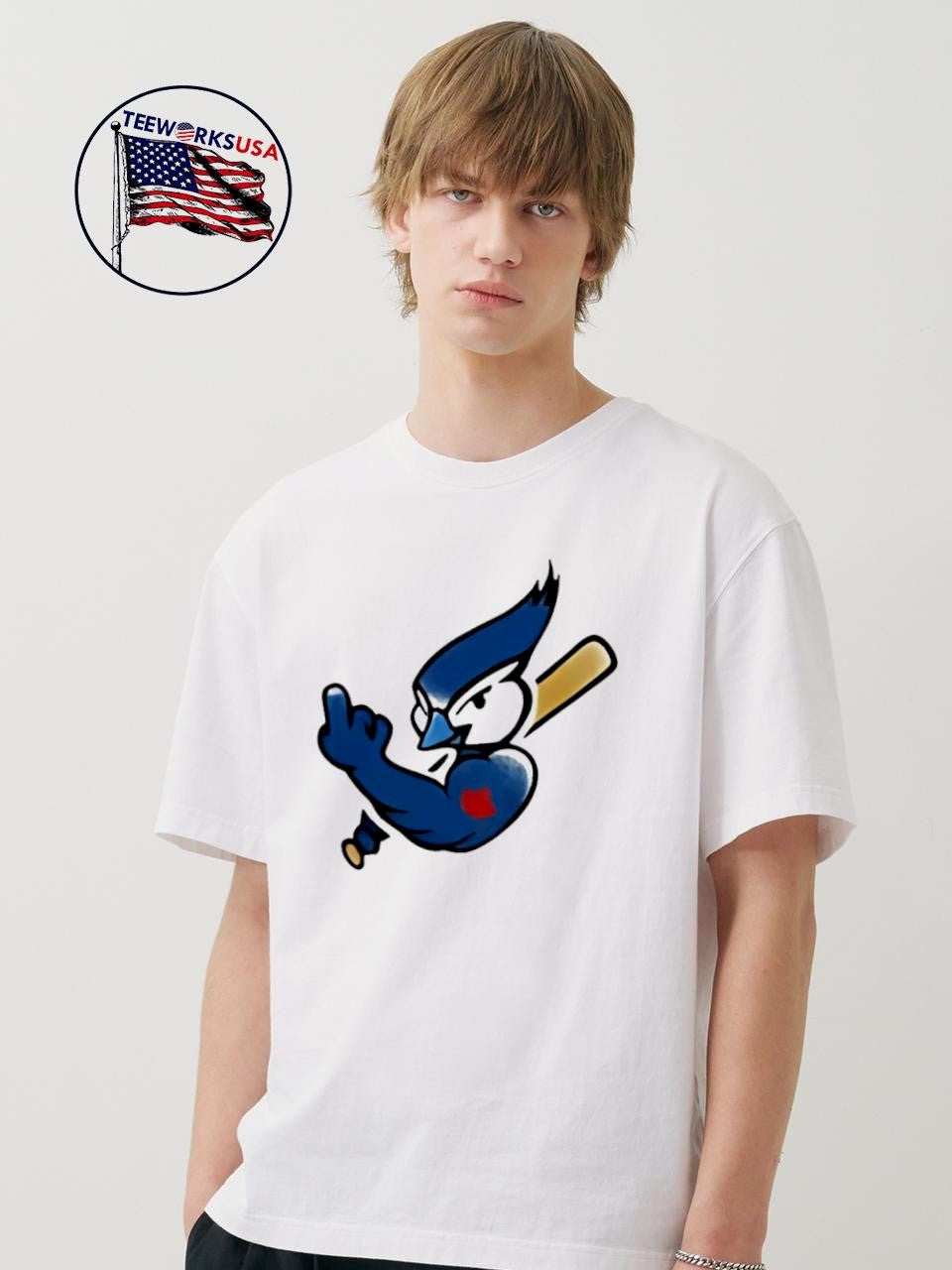 2025 World Series Ace Middle Finger Toronto Blue Jays - Adult & Kids T-Shirts, Sweatshirts & Hoodies apparel design preview 1