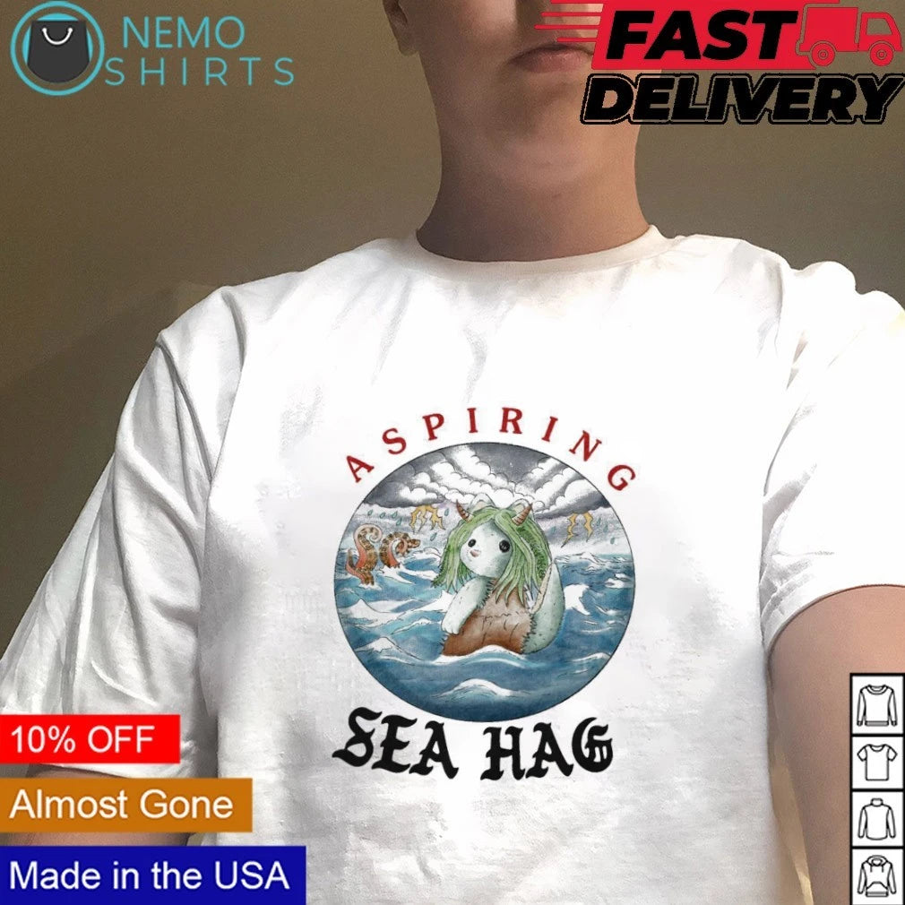 Aspiring Sea Hag Cute Monster fantasy creature - Adult & Kids T-Shirts, Sweatshirts & Hoodies apparel design preview 4
