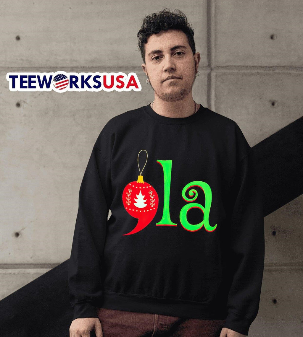 Comma-la Kamala Harris Christmas - Adult & Kids T-Shirts, Sweatshirts & Hoodies apparel design preview 3