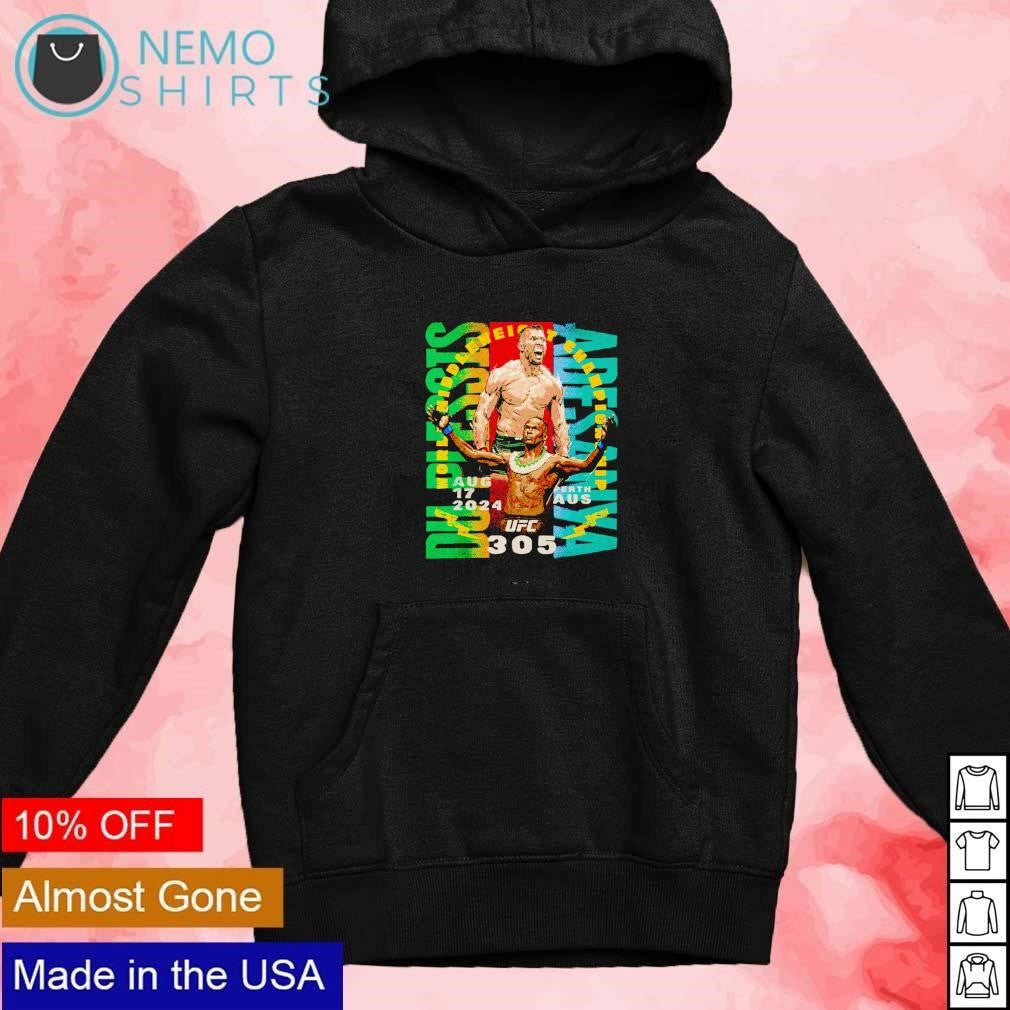 Israel Adesanya vs Dricus du Plessis UFC 305 Aug 2024 - Adult & Kids T-Shirts, Sweatshirts & Hoodies apparel design preview 2