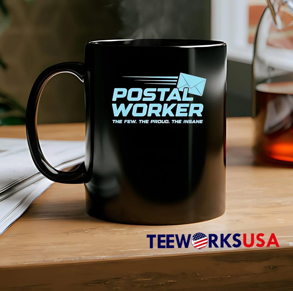 The Few Proud Insane Postal Worker - Adult & Kids T-Shirts, Sweatshirts & Hoodies apparel design preview 2