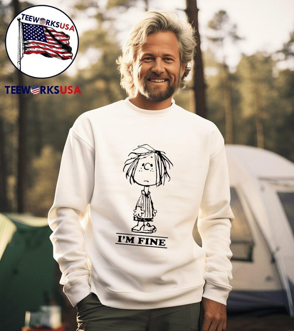 Peanuts Peppermint Patty I'm fine - Adult & Kids T-Shirts, Sweatshirts & Hoodies apparel design preview 3