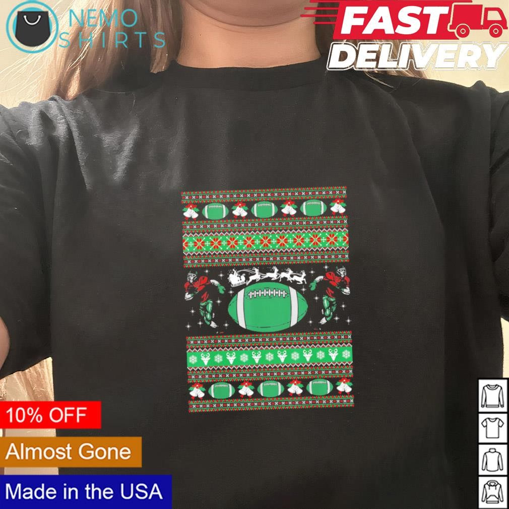 American football ugly Christmas - Adult & Kids T-Shirts, Sweatshirts & Hoodies apparel design preview 3