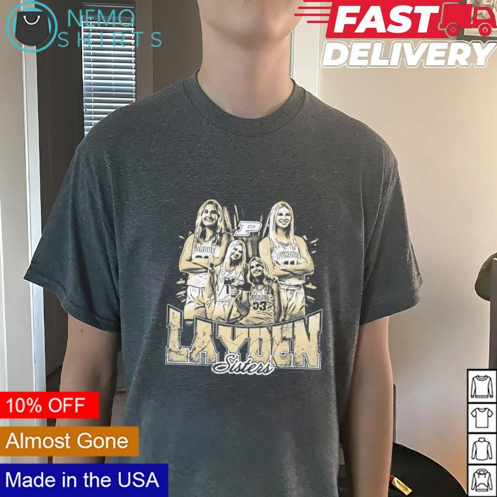 Purdue Layden Sisters - Adult & Kids T-Shirts, Sweatshirts & Hoodies apparel design preview 3