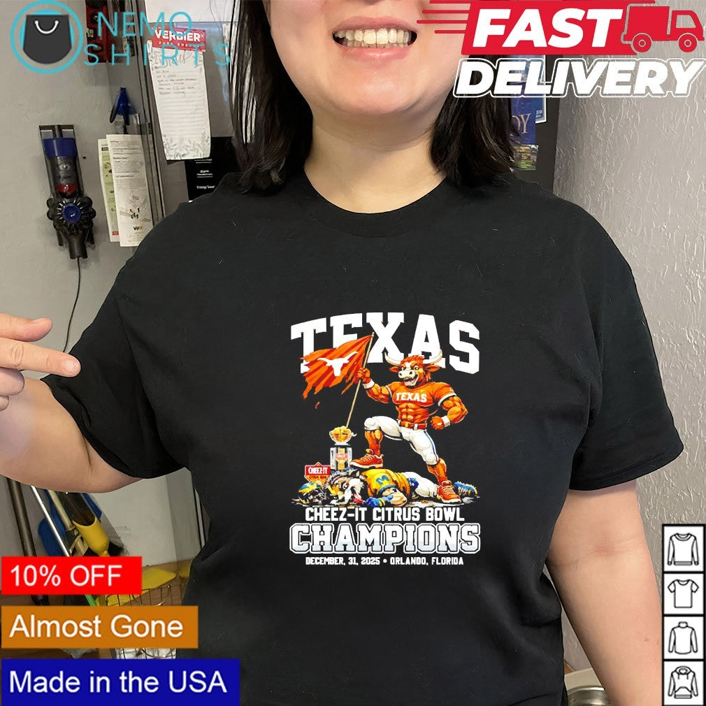 Texas Longhorns beat Michigan Wolverines mascot - Adult & Kids T-Shirts, Sweatshirts & Hoodies apparel design preview 2
