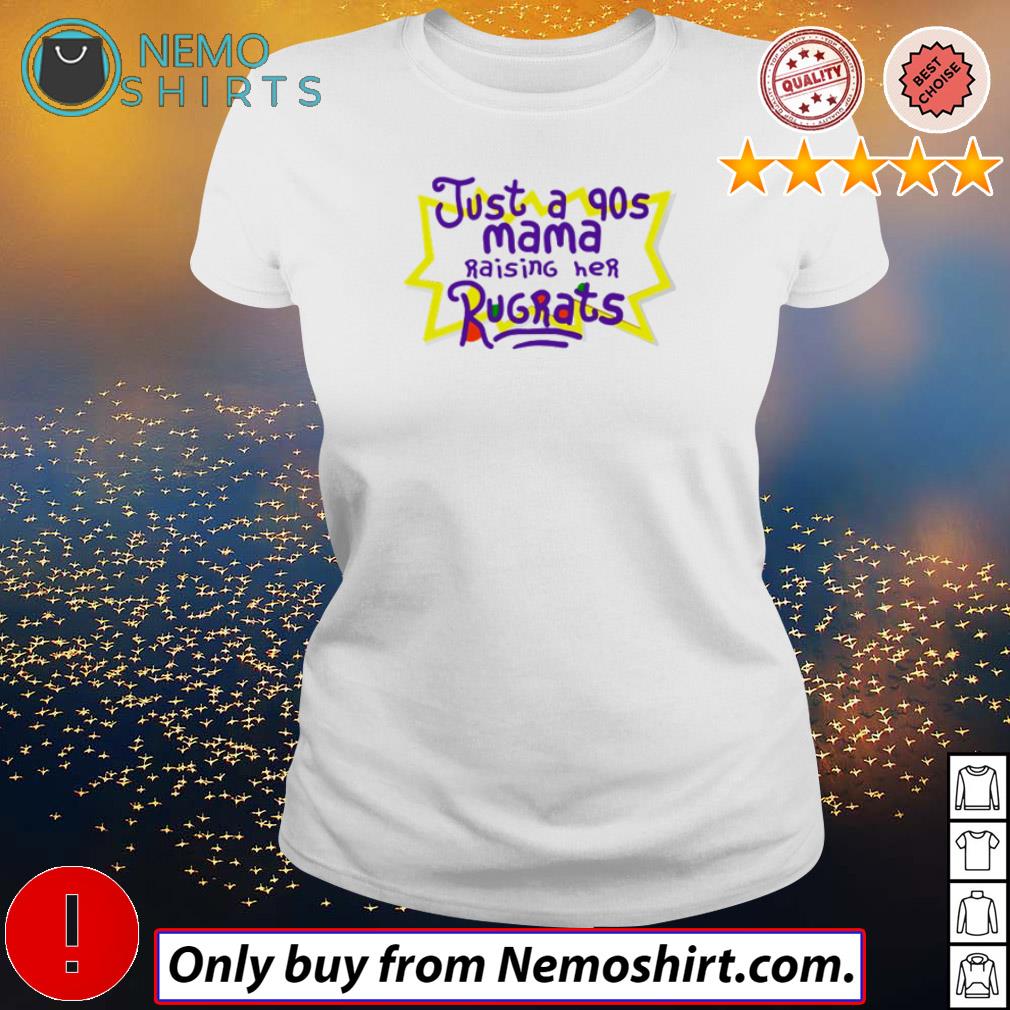 Just a 90s mama raising her rugrats - Adult & Kids T-Shirts, Sweatshirts & Hoodies apparel design preview 3