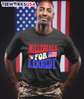 Millennials for Kennedy USA flag - Adult & Kids T-Shirts, Sweatshirts & Hoodies apparel design preview 1