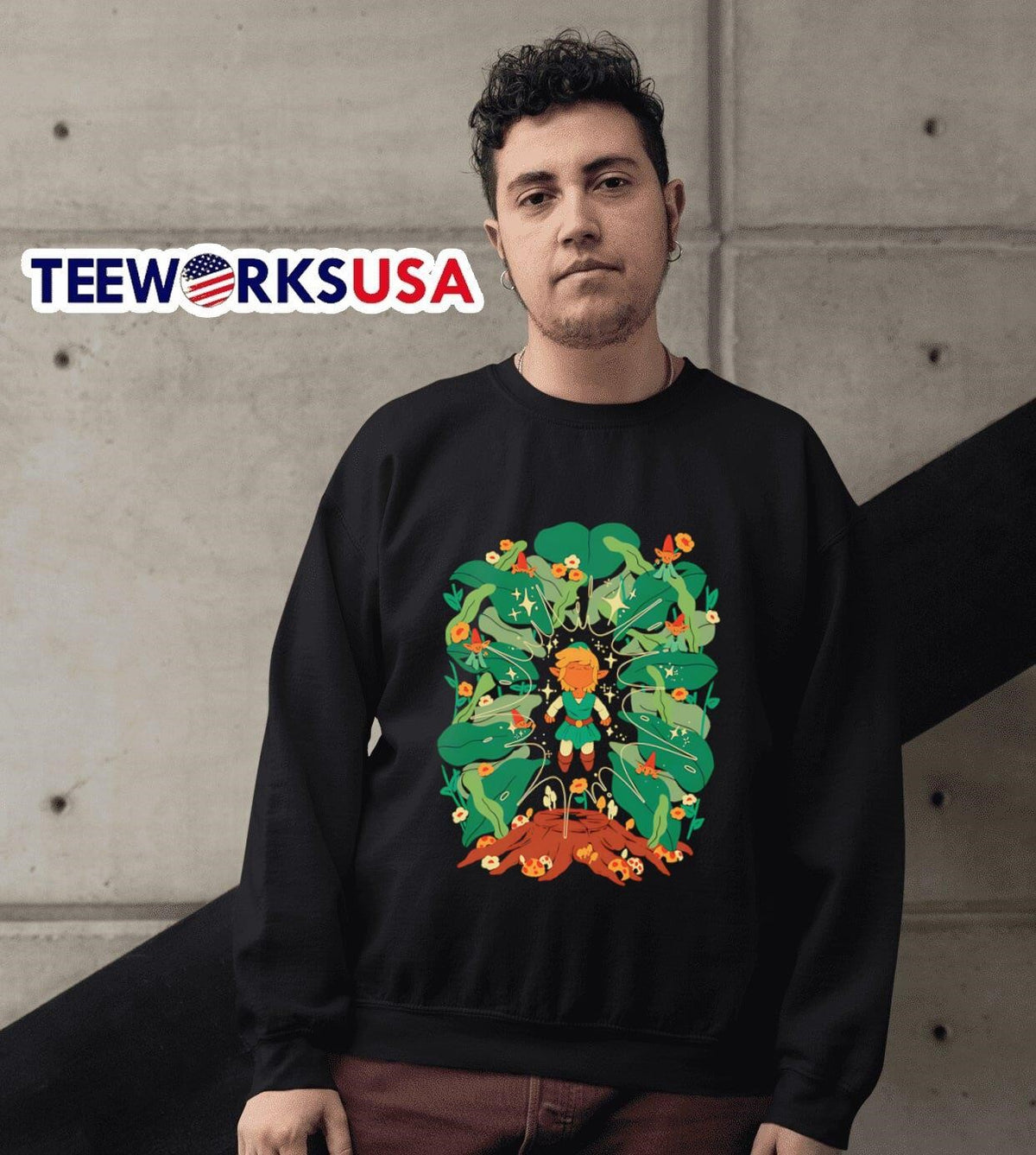 Minish boy and gnomes - Adult & Kids T-Shirts, Sweatshirts & Hoodies apparel design preview 3