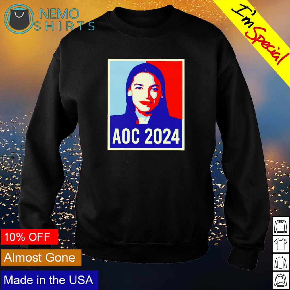 Alexandria Ocasio-Cortez AOC 2024 - Adult & Kids T-Shirts, Sweatshirts & Hoodies apparel design preview 4