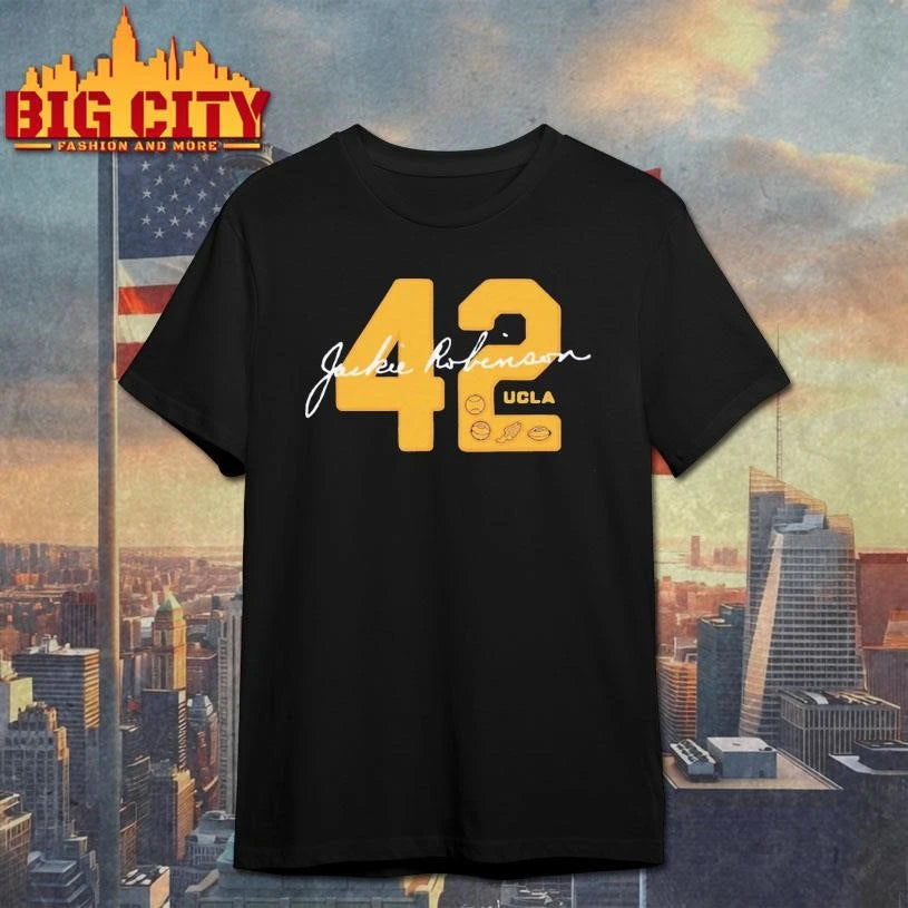 UCLA Jackie Robinson 42 Letterman - Adult & Kids T-Shirts, Sweatshirts & Hoodies apparel design preview 1