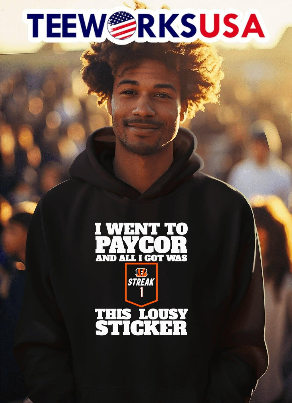 I went to paycor and all got was this lousy sticker - Adult & Kids T-Shirts, Sweatshirts & Hoodies apparel design preview 2
