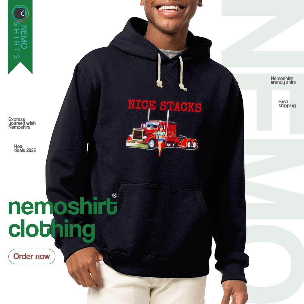 Nice stacks girl and truck - Adult & Kids T-Shirts, Sweatshirts & Hoodies apparel design preview 2