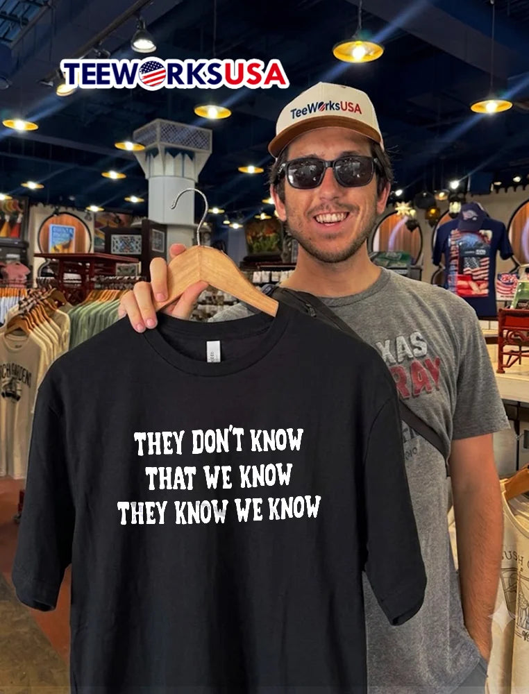 They Dont Know That We Clay Lettering Text Black - Adult & Kids T-Shirts, Sweatshirts & Hoodies apparel design preview 2