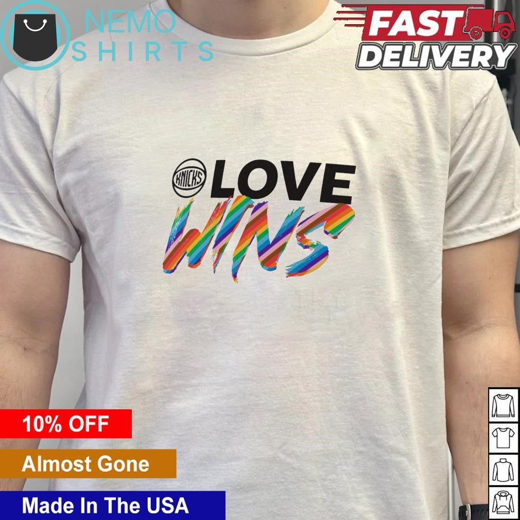 New York Knicks love wins pride month - Adult & Kids T-Shirts, Sweatshirts & Hoodies apparel design preview 5