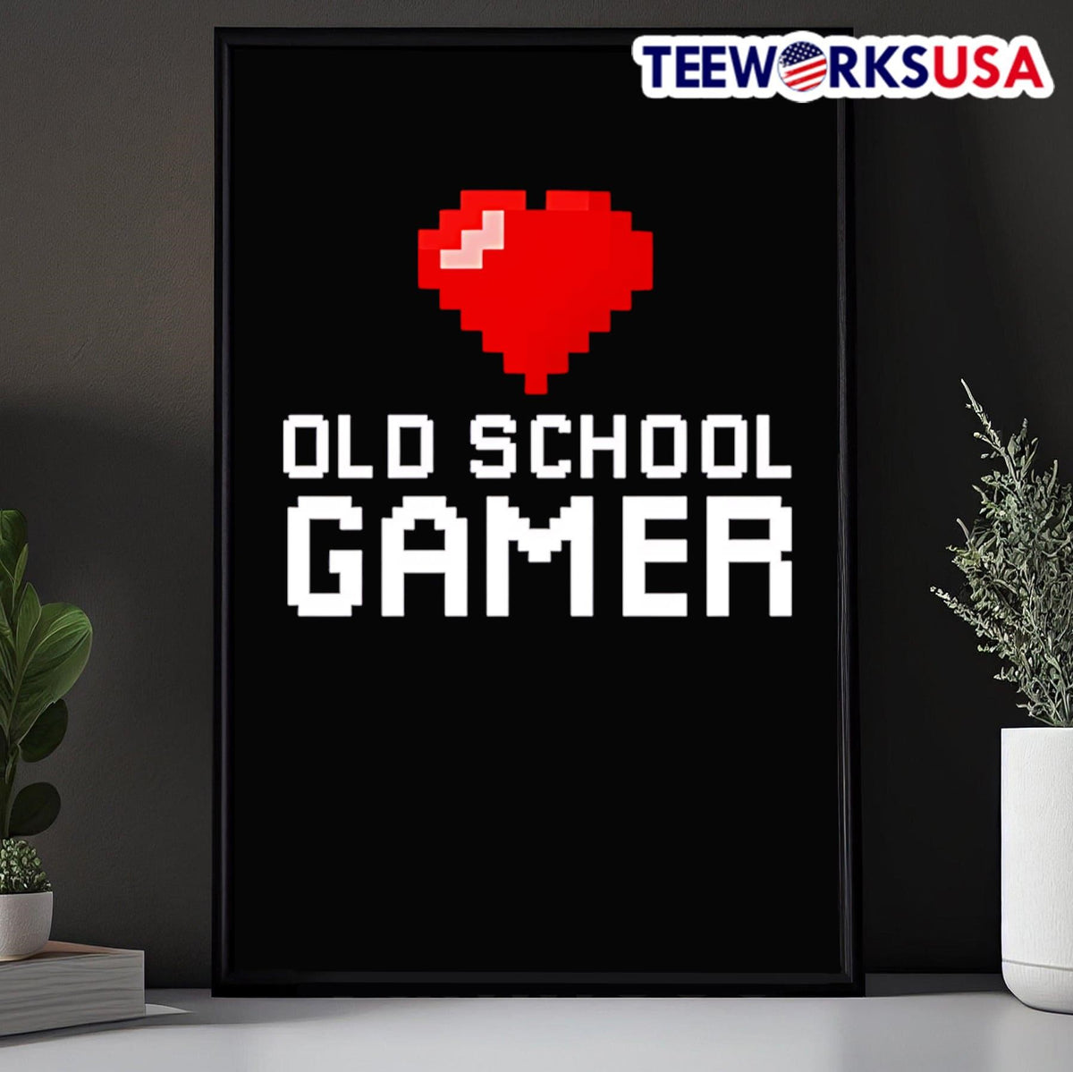 Old School Gamer - Adult & Kids T-Shirts, Sweatshirts & Hoodies apparel design preview 5