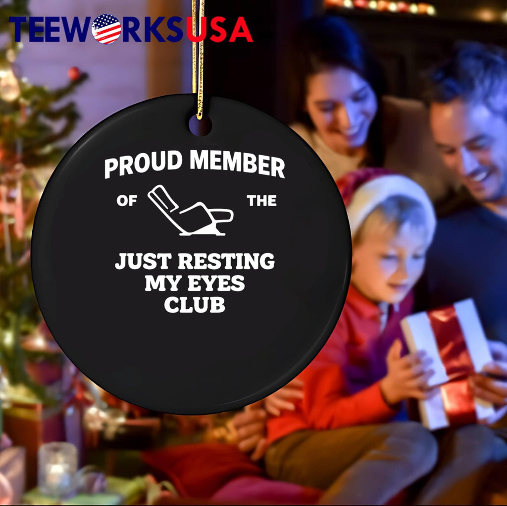 Resting Eyes Club Proud Member Recliner - Adult & Kids T-Shirts, Sweatshirts & Hoodies apparel design preview 4