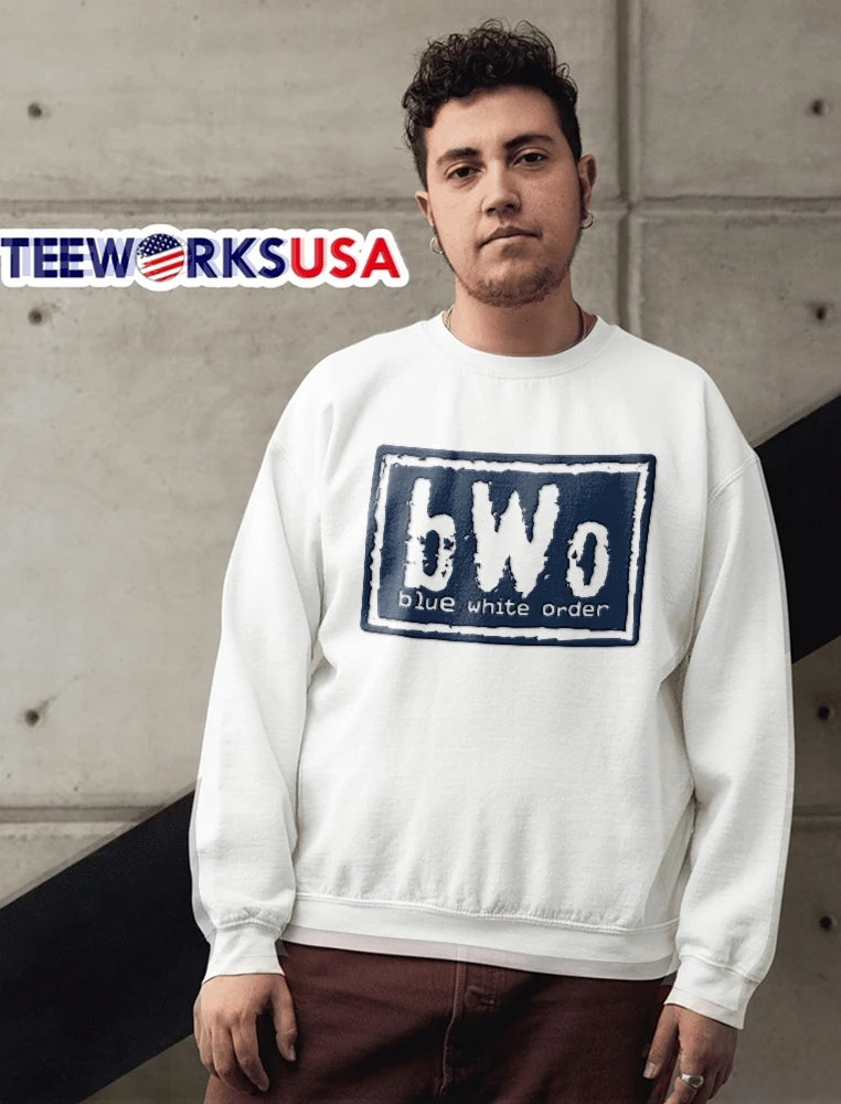 Bwo Blue White Order Distressed Rectangular Frame - Adult & Kids T-Shirts, Sweatshirts & Hoodies apparel design preview 6
