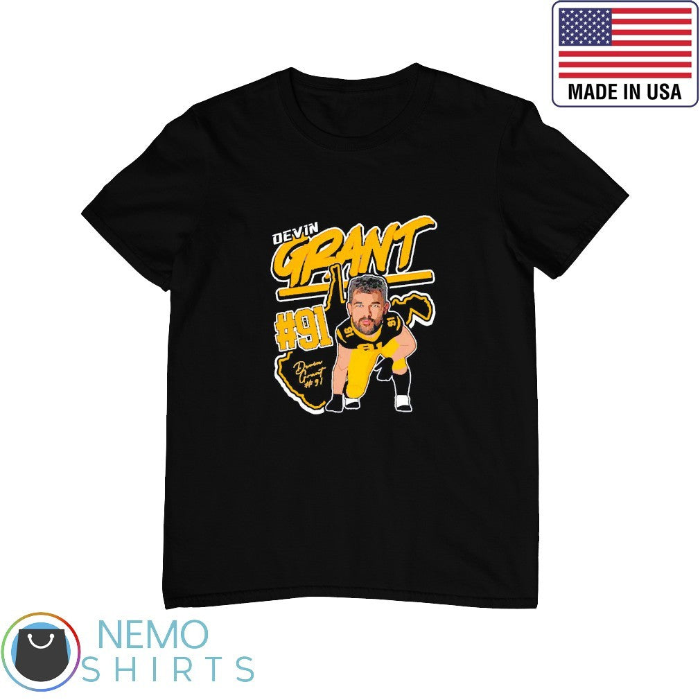 Devin Grant baseball caricature player - Adult & Kids T-Shirts, Sweatshirts & Hoodies apparel design preview 1