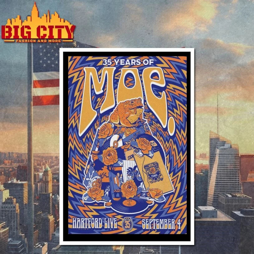 Moe. Hartford Live Sept 4 2025 Show Poster - Adult & Kids T-Shirts, Sweatshirts & Hoodies apparel design preview 4