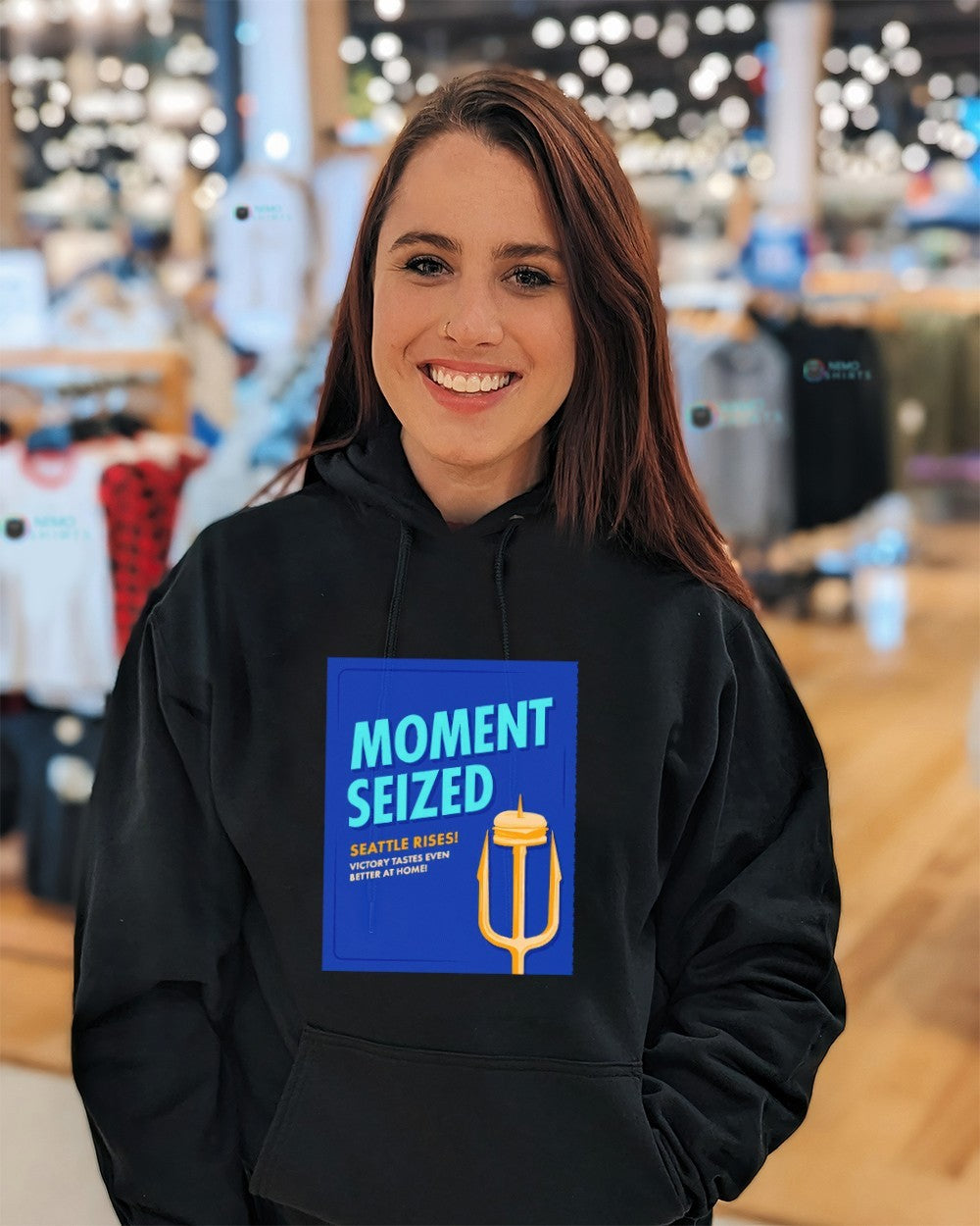 Moment seized Seattle rise victory tastes even better - Adult & Kids T-Shirts, Sweatshirts & Hoodies apparel design preview 5