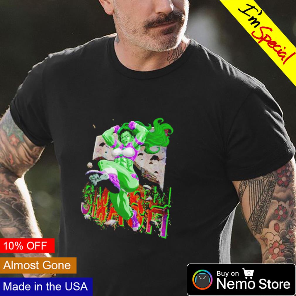 She Hulk smash - Adult & Kids T-Shirts, Sweatshirts & Hoodies apparel design preview 4