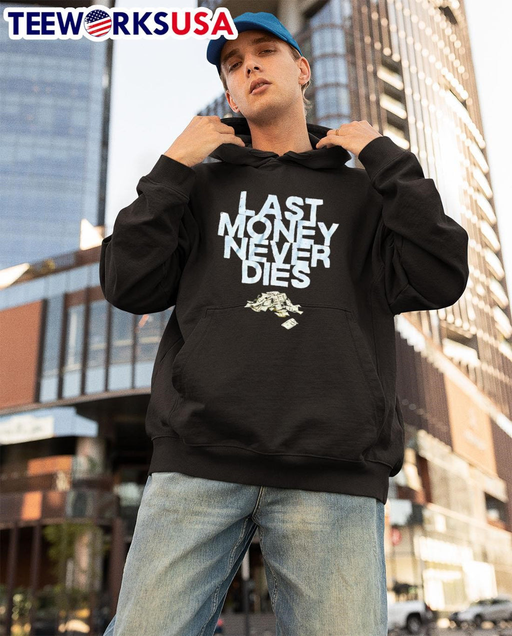Last Money Never Dies - Adult & Kids T-Shirts, Sweatshirts & Hoodies apparel design preview 3