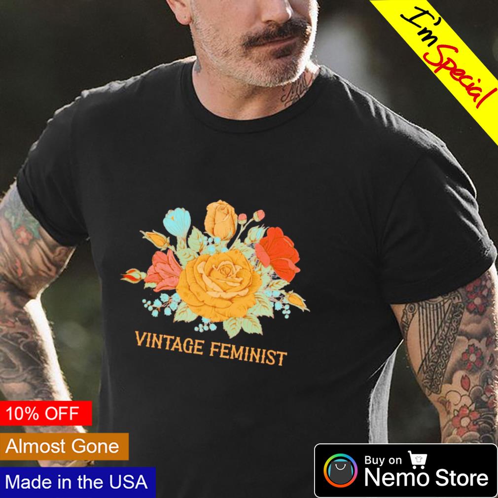 Vintage feminist flower - Adult & Kids T-Shirts, Sweatshirts & Hoodies apparel design preview 4