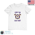 LSU Tigers first in fire dept last out - Adult & Kids T-Shirts, Sweatshirts & Hoodies apparel design preview 1