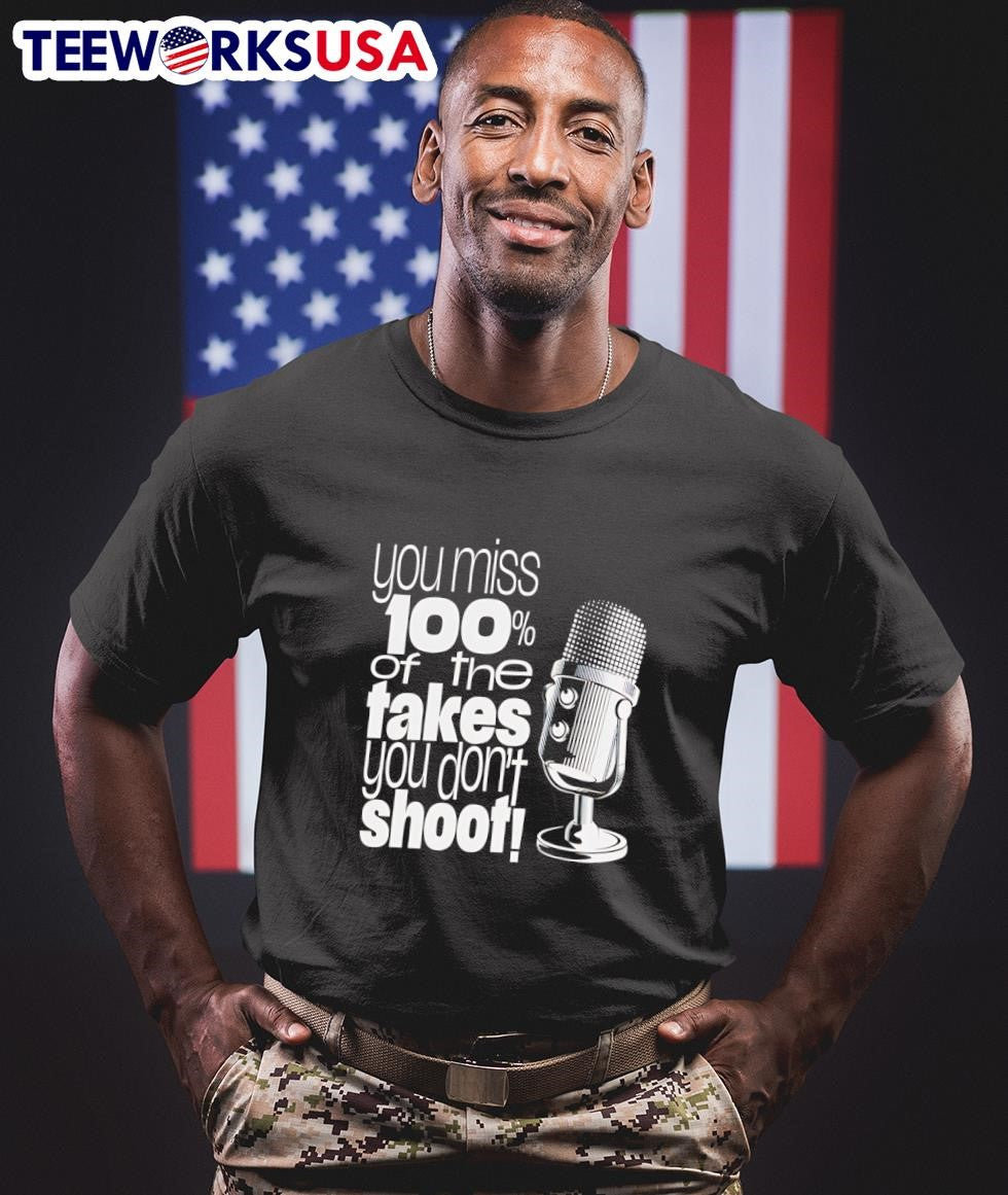 You miss 100 of the takes don't shoot - Adult & Kids T-Shirts, Sweatshirts & Hoodies apparel design preview 1