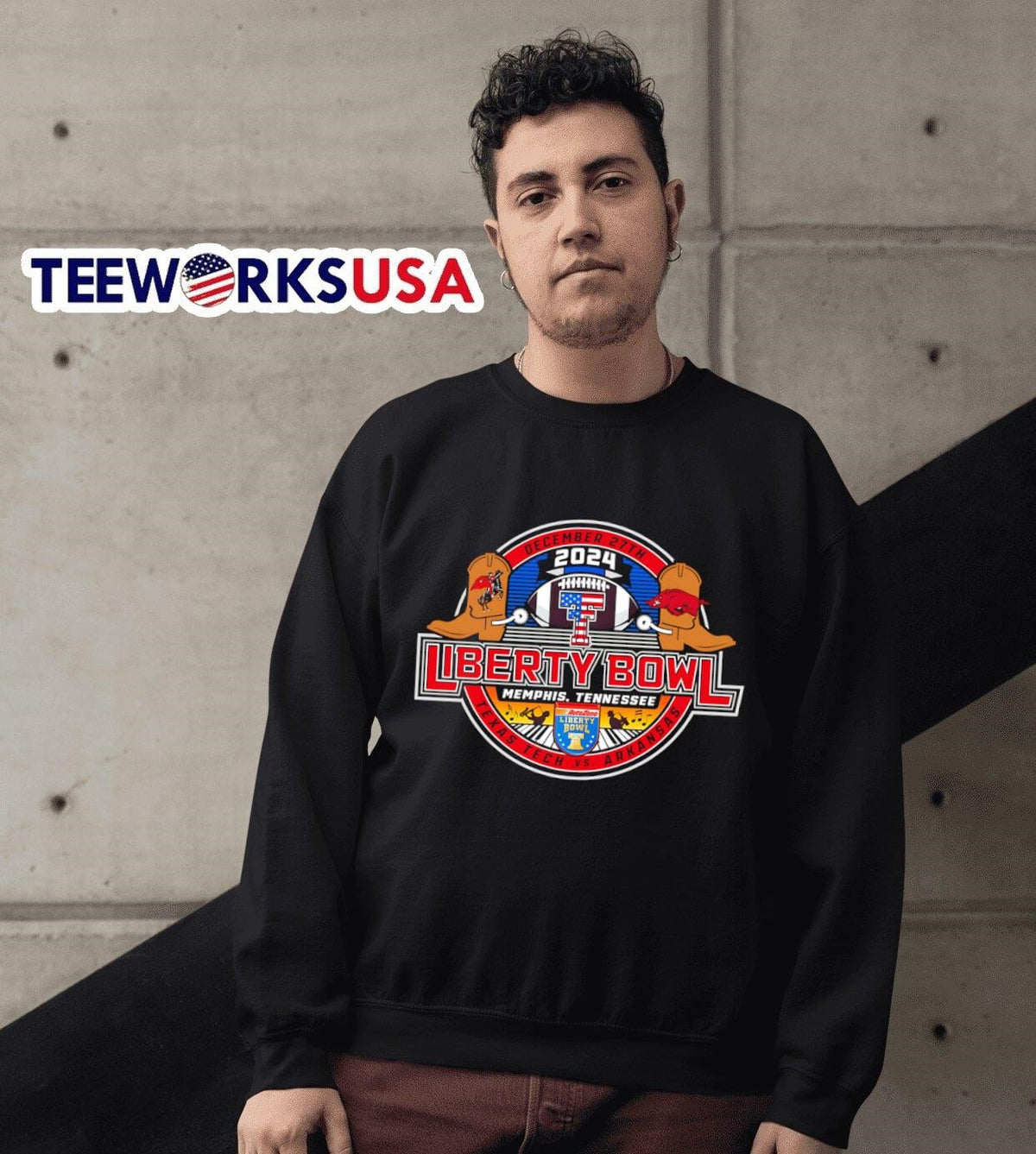 Texas Tech 2024 Liberty Bowl Wreck'Em Gameday - Adult & Kids T-Shirts, Sweatshirts & Hoodies apparel design preview 6