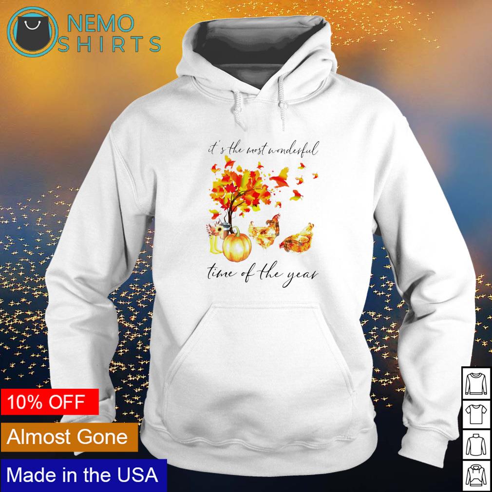 Chicken autumn it's the most wonderful time of year - Adult & Kids T-Shirts, Sweatshirts & Hoodies apparel design preview 2