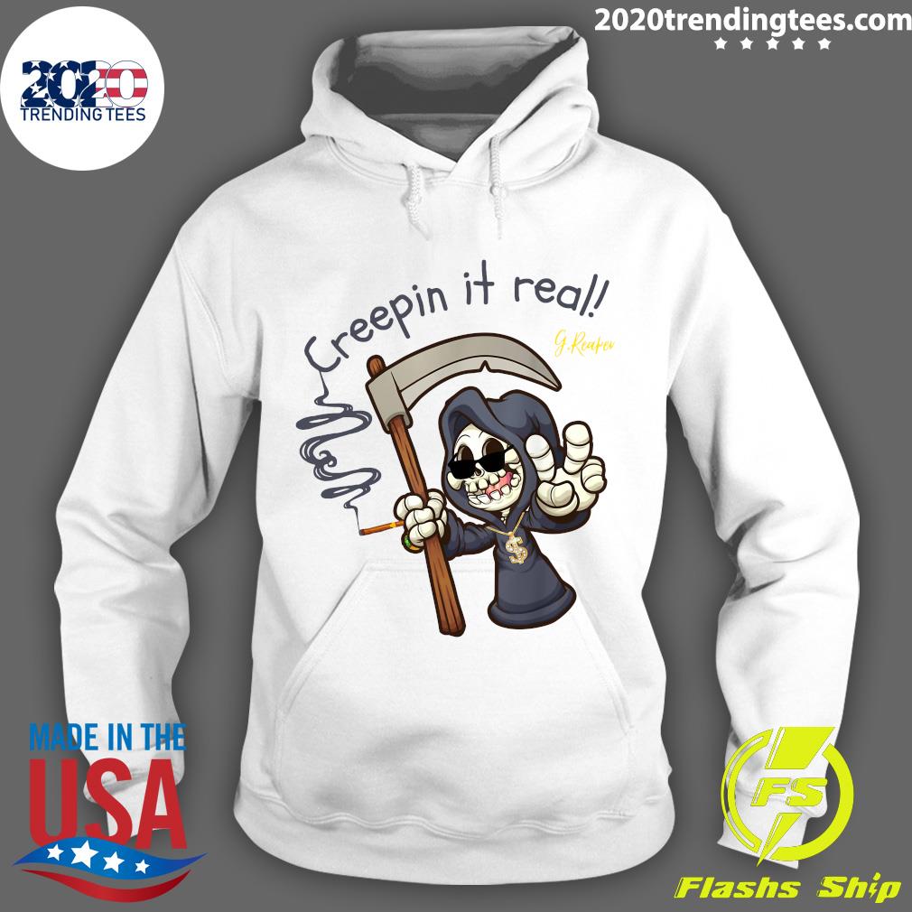 Death Creepin It Real - Adult & Kids T-Shirts, Sweatshirts & Hoodies apparel design preview 2