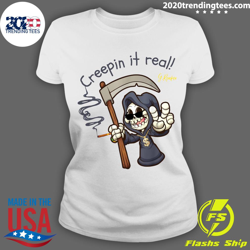 Death Creepin It Real - Adult & Kids T-Shirts, Sweatshirts & Hoodies apparel design preview 3