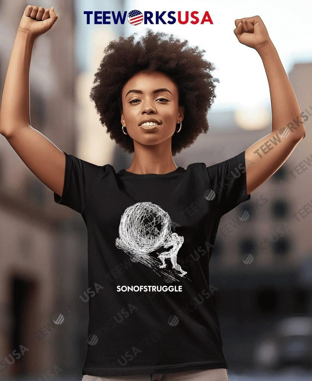 Sisyphus Pushing Boulder Son of Struggle - Adult & Kids T-Shirts, Sweatshirts & Hoodies apparel design preview 7
