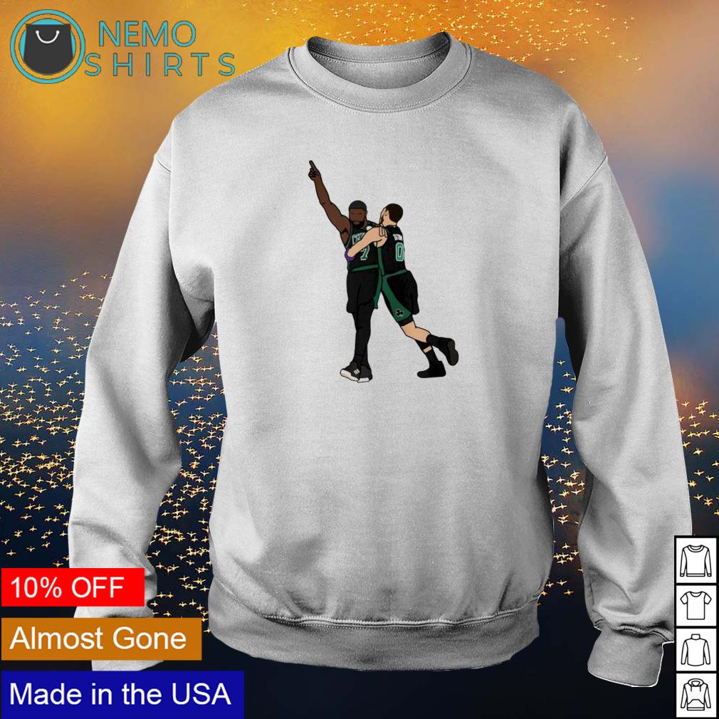 Jayson Tatum hug Jaylen Brown celebration - Adult & Kids T-Shirts, Sweatshirts & Hoodies apparel design preview 4