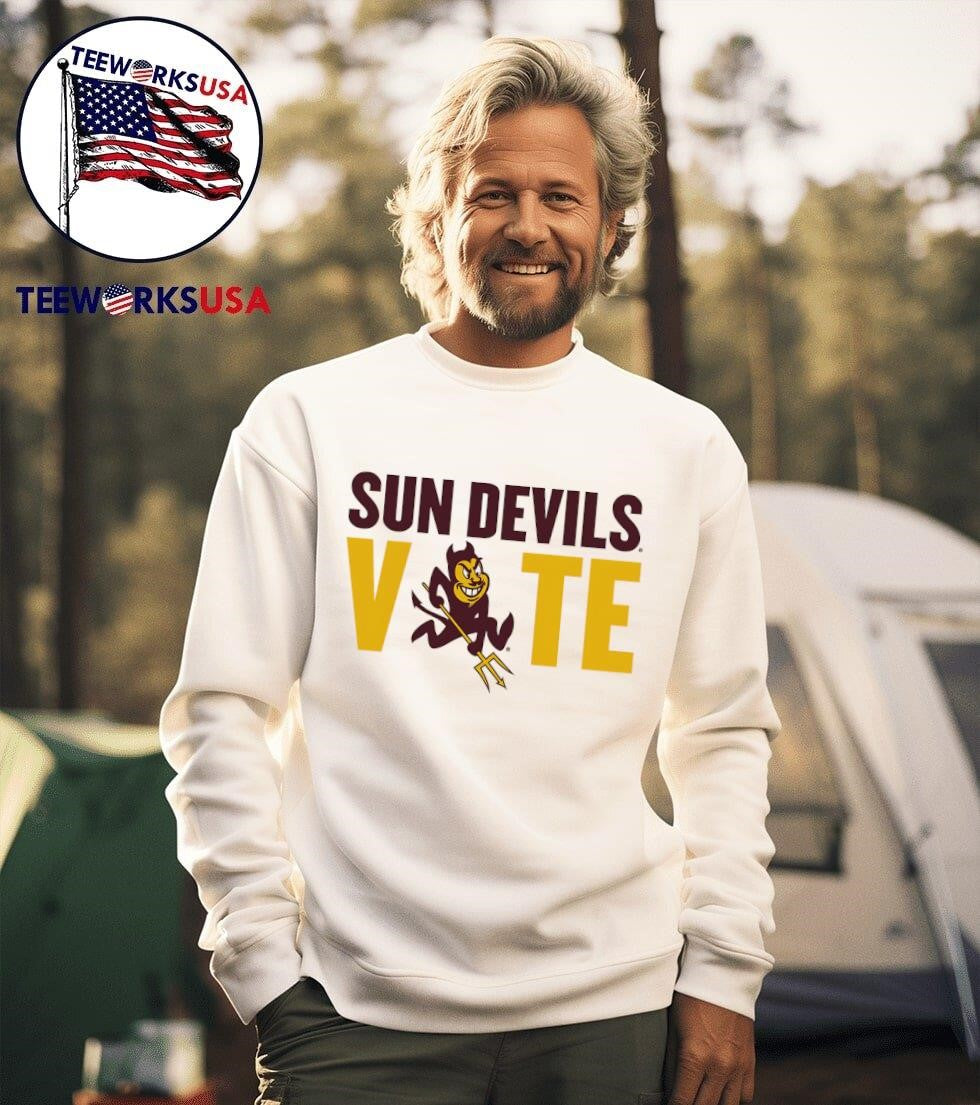 Sun Devils vote - Adult & Kids T-Shirts, Sweatshirts & Hoodies apparel design preview 3