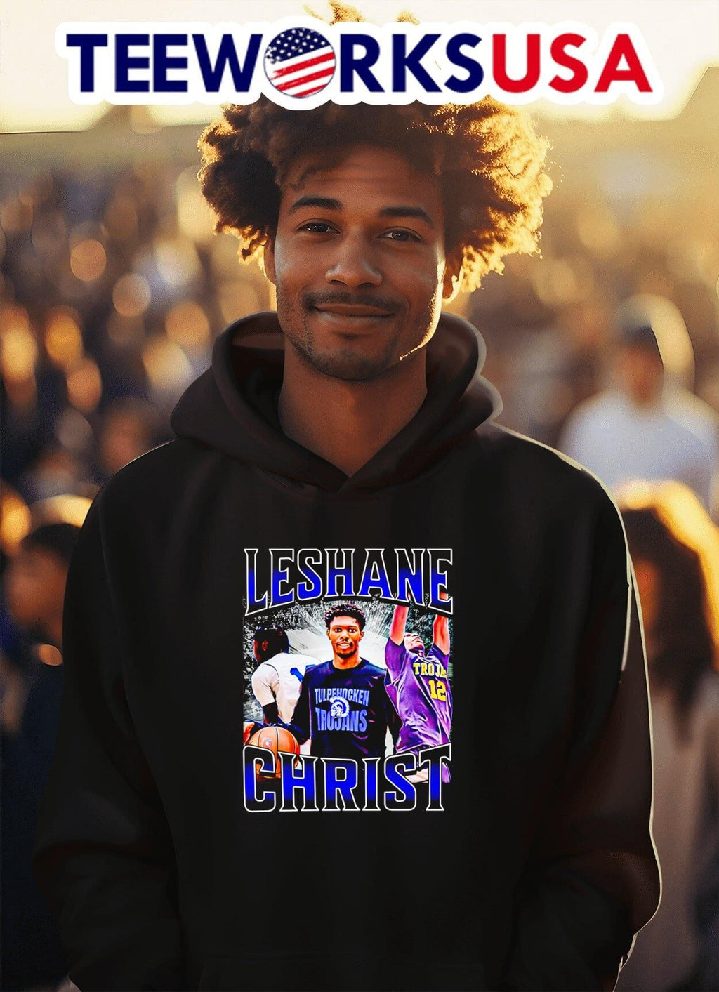 Leshane Christ basketball 90s graphic - Adult & Kids T-Shirts, Sweatshirts & Hoodies apparel design preview 2