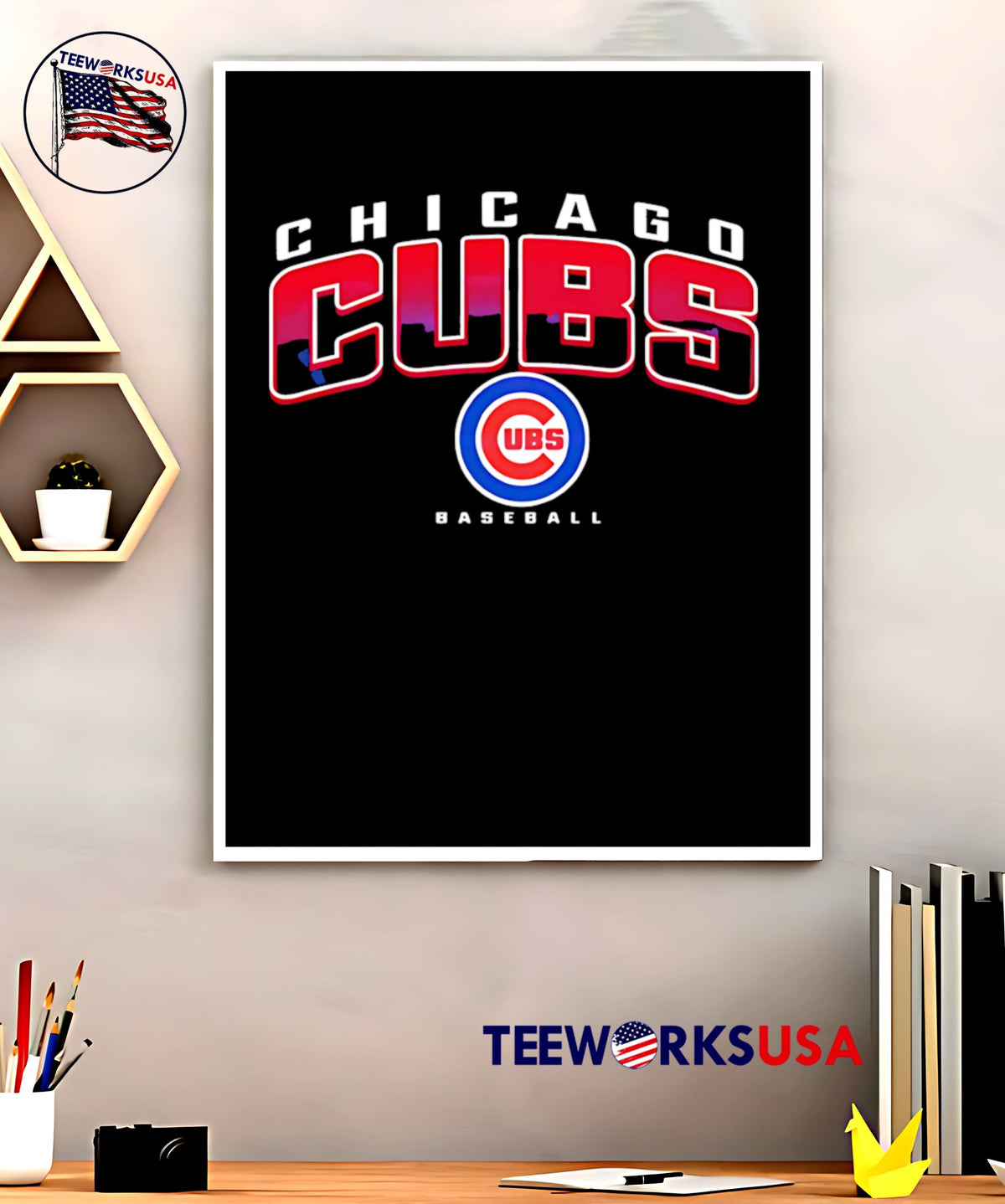 Chicago Cubs Baseball Logo 2025 - Adult & Kids T-Shirts, Sweatshirts & Hoodies apparel design preview 5