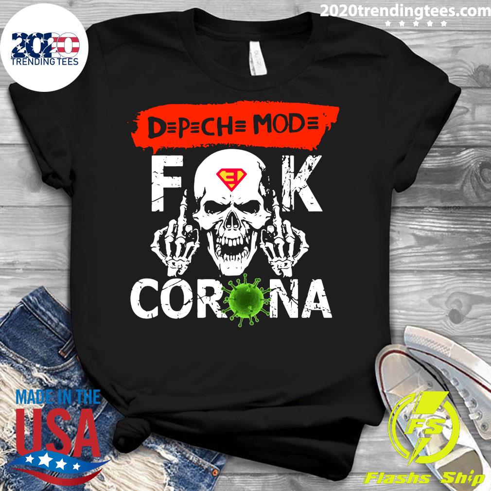 Depeche Mod Fuck Corona - Adult & Kids T-Shirts, Sweatshirts & Hoodies apparel design preview 3