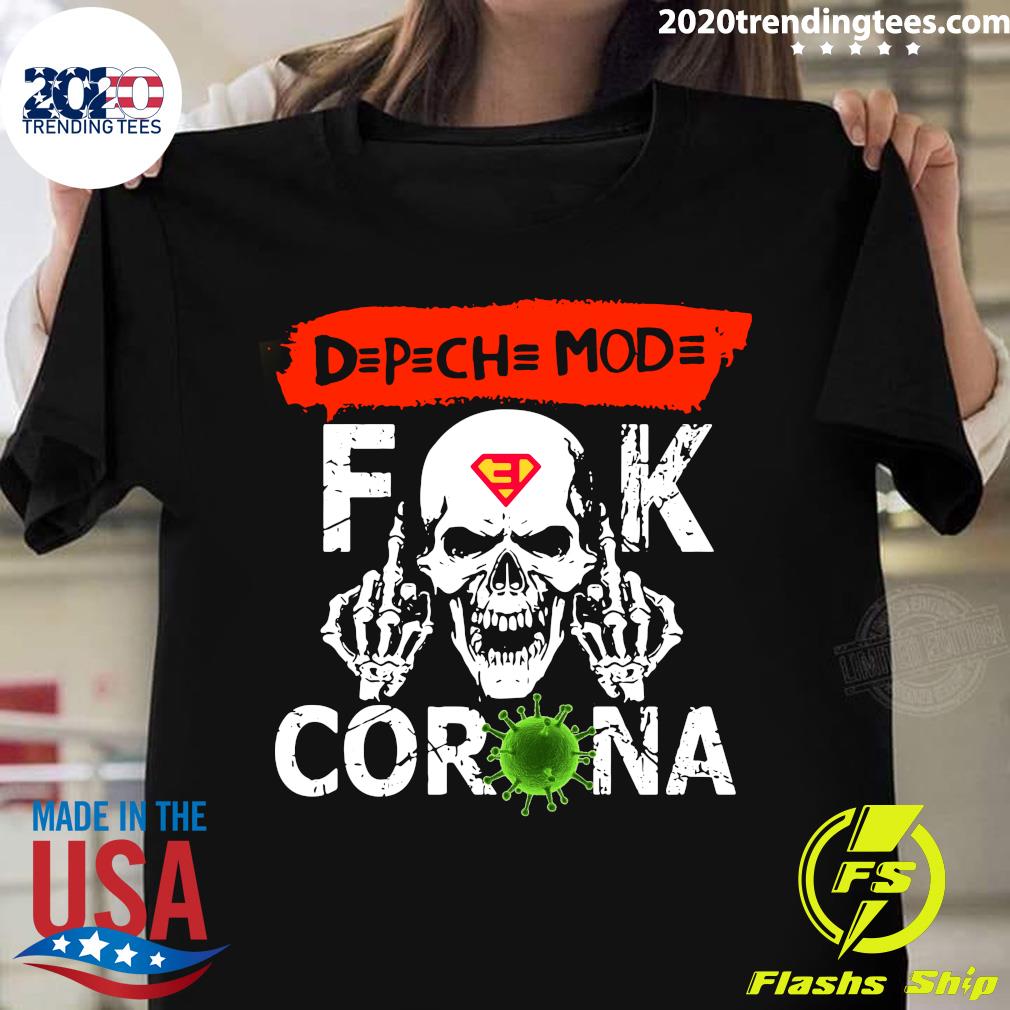 Depeche Mod Fuck Corona - Adult & Kids T-Shirts, Sweatshirts & Hoodies apparel design preview 1