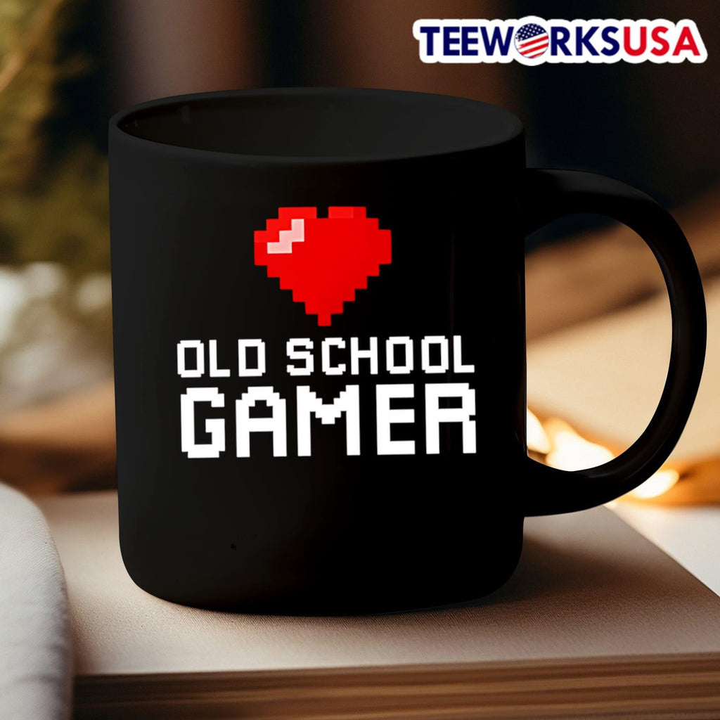 Old School Gamer - Adult & Kids T-Shirts, Sweatshirts & Hoodies apparel design preview 3