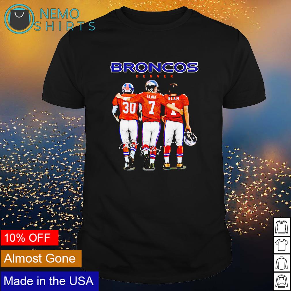 Denver Broncos best players Phillip Lindsay and Elway - Adult & Kids T-Shirts, Sweatshirts & Hoodies apparel design preview 1