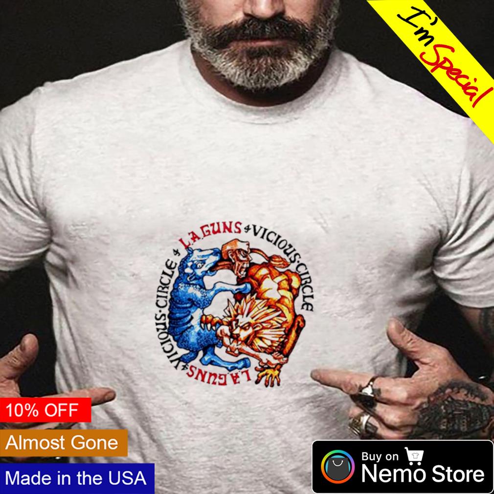 L.A. Guns Vicious Circle logo - Adult & Kids T-Shirts, Sweatshirts & Hoodies apparel design preview 4