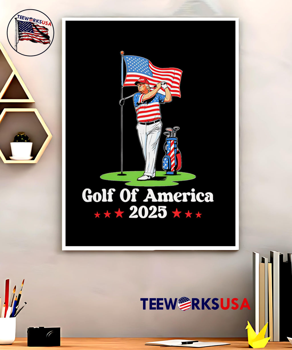 Golf Of America 2025 Trump - Adult & Kids T-Shirts, Sweatshirts & Hoodies apparel design preview 5