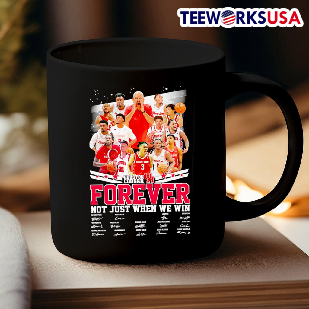 Houston Cougars forever not just when we win players - Adult & Kids T-Shirts, Sweatshirts & Hoodies apparel design preview 3