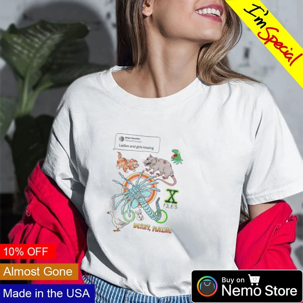 Brian Houston ladies and girls kissing cats geese The - Adult & Kids T-Shirts, Sweatshirts & Hoodies apparel design preview 2
